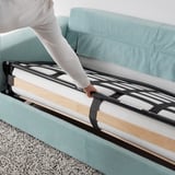 VIMLE 2-seat sofa-bed, with wide armrests/Saxemara light blue