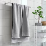 VINARN Bath towel, light grey, 70x140 cm