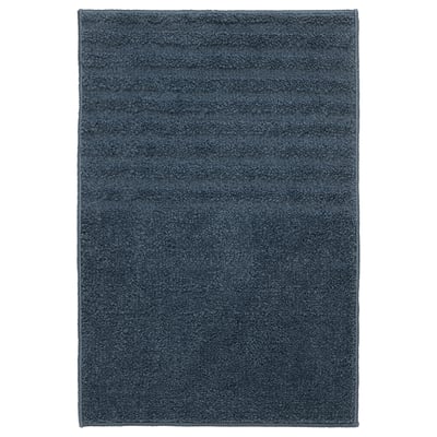 VINNFAR Bath mat, dark blue, 40x60 cm
