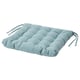 VIPPÄRT Chair cushion, light blue, 38x38x6.5 cm