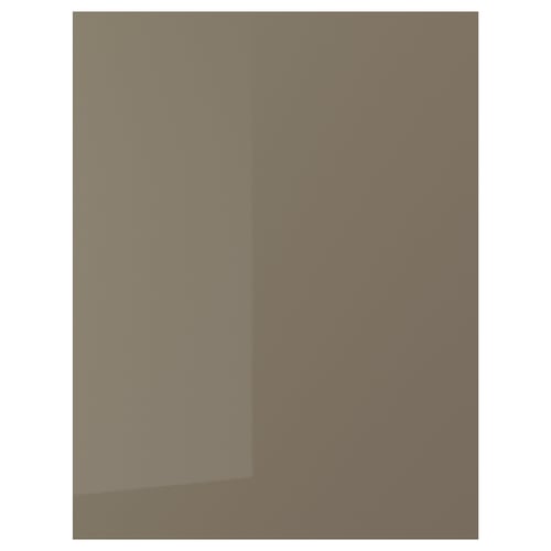 VOXTORP drawer in brown with glossy finish; made from particleboard and plastic edging.