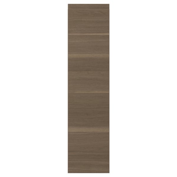 VOXTORP Door, walnut effect, 20x80 cm