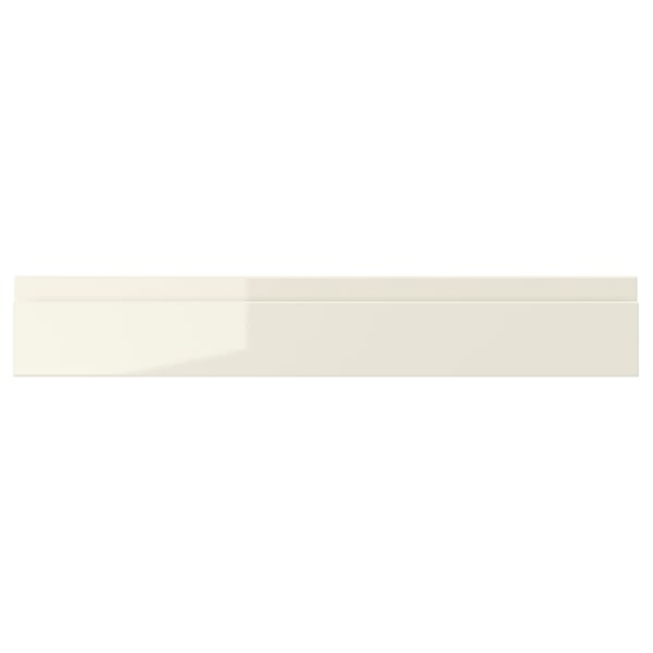 VOXTORP Drawer front, high-gloss light beige, 60x10 cm