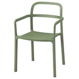 YPPERLIG Chair with armrests, green