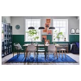 YPPERLIG Chair with armrests, green