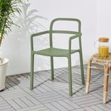 YPPERLIG Chair with armrests, green