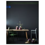 YPPERLIG Chair with armrests, light grey