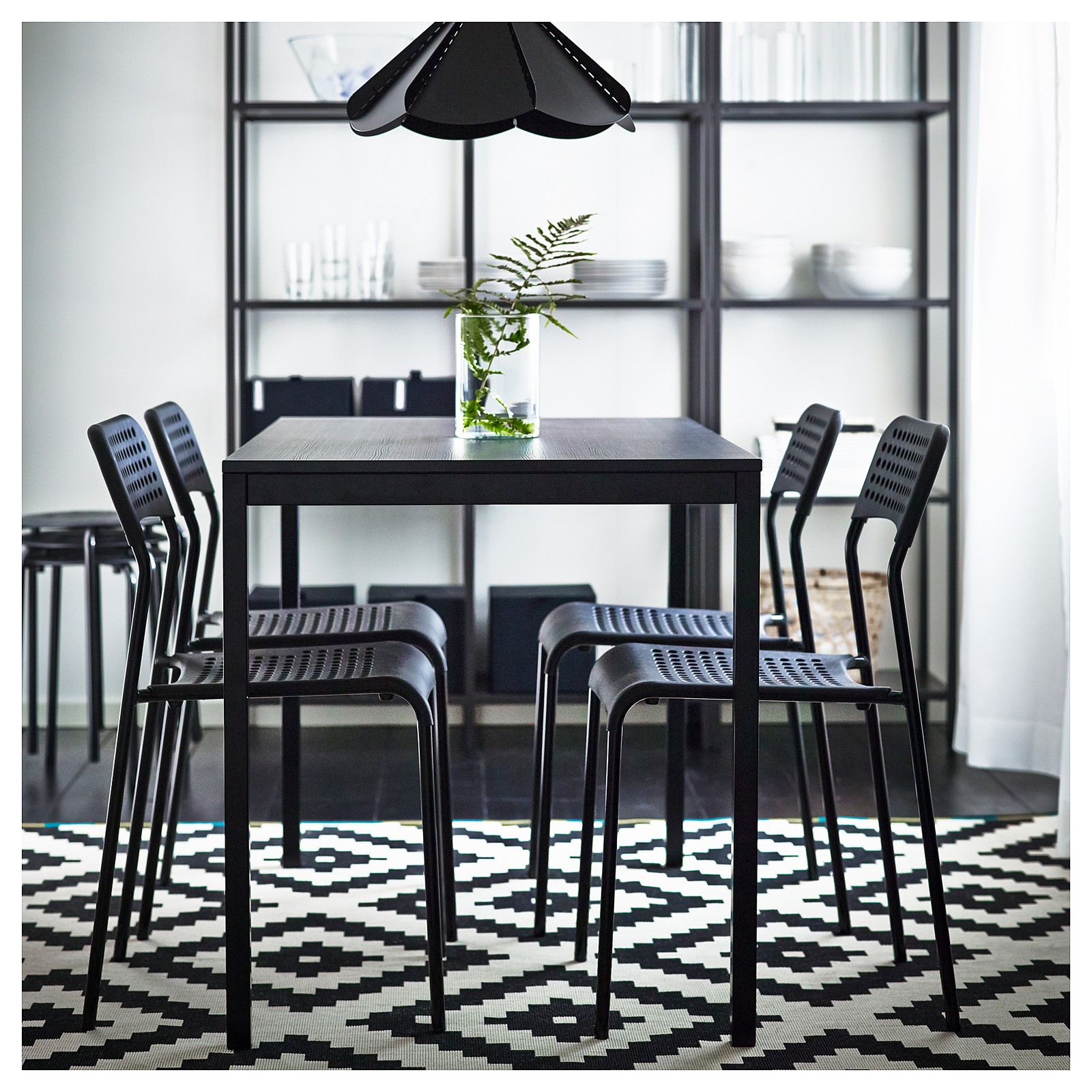 ADDE Kerusi, hitam - IKEA