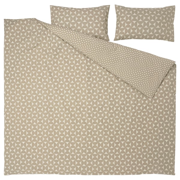 ÄNGSNEJLIKA Sarung duvet dan 2 sarung bantal