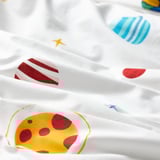 AFTONSPARV Sarung duvet dan sarung bantal, ruang/pelbagai warna, 150x200/50x80 cm