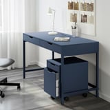 ALEX Unit laci beroda, hitam biru/hitam, 36x50 cm
