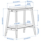 ALPVIDE Sangga tumbuhan, putih, 63 cm