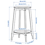 ALPVIDE Sangga tumbuhan, putih, 71 cm