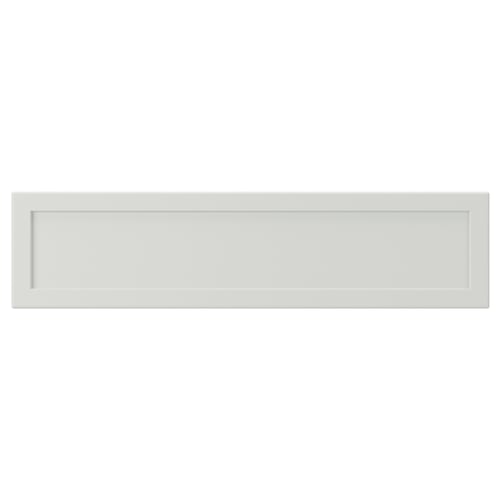 ASPUDDEN Depan laci, kelabu muda, 40x10 cm