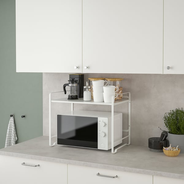 AVSTEG Rak permukaan atas kaunter dapur, putih, 54x36 cm