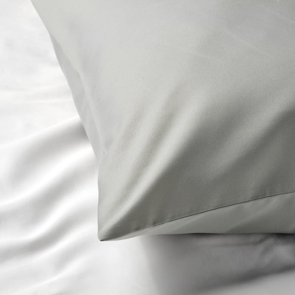 BÄRGLIM Sarung bantal, kelabu, 50x80 cm