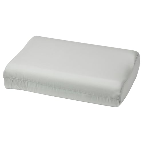 BÄRGLIM Sarung bantal utk bantal ergonomi, kelabu, 33x50 cm