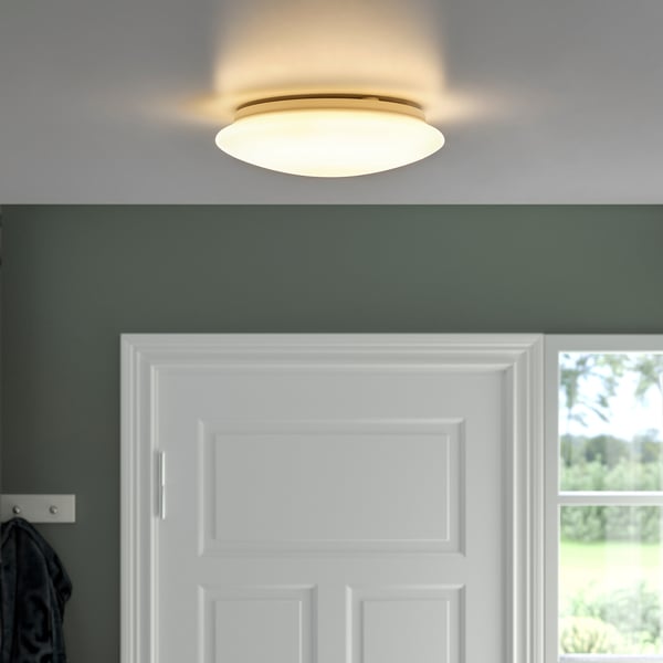 BARLAST Lampu siling/dinding LED, putih, 25 cm