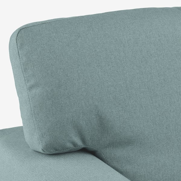 BÅRSLÖV Sofa katil 3 tempat duduk + chaise, Tibbleby kelabu muda firus