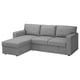 BÅRSLÖV Sofa katil 3 tempat duduk + chaise