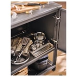 BÅTSKÄR Unit untuk sink, di luar bangunan/kelabu gelap, 120x60 cm
