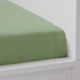 BERGFINK Set 3 unit linen tempat tidur + beg, hijau zirafah, 150x200/50x80 cm