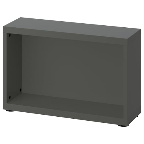 BESTÅ Rangka, kelabu gelap, 60x20x38 cm