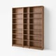 BILLY Kombinasi rak buku + unit sambungan, coklat kesan kayu walnut, 200x28x237 cm