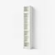 BILLY / OXBERG Rak buku berpintu kaca, putih/kaca, 40x30x237 cm