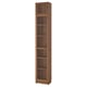 Pilihan: BILLY / OXBERG Rak buku+pintu kaca/unit sambungan, coklat kesan kayu walnut, 40x30x237 cm