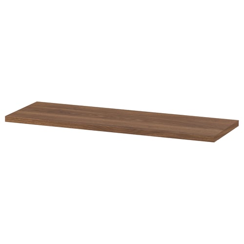 BILLY Para, coklat kesan kayu walnut, 76x26 cm
