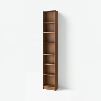 BILLY Rak buku dgn unit tambah tg, coklat kesan kayu walnut, 40x28x237 cm