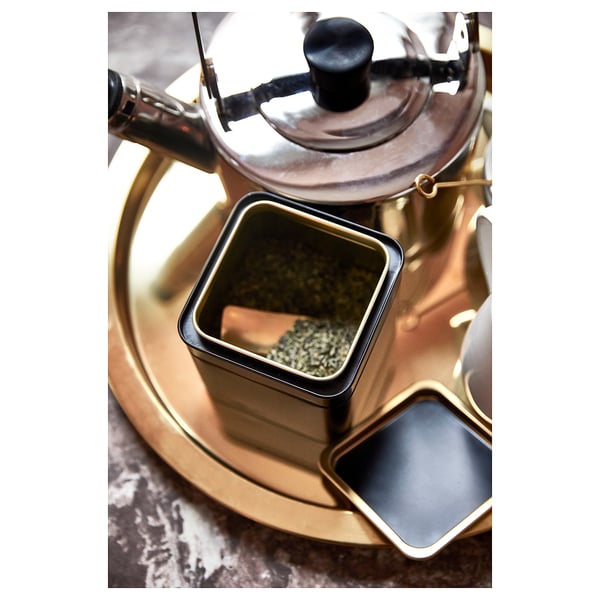 BLOMNING Tin kopi/teh, 10x10x10 cm