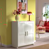 BRIMNES Kabinet berpintu, putih, 78x95 cm