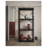 BROR Unit para-para, hitam, 85x55x190 cm
