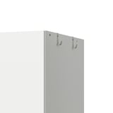 BRUKSVARA Almari pakaian + 2 pintu & 2 laci, putih, 79x57x201 cm