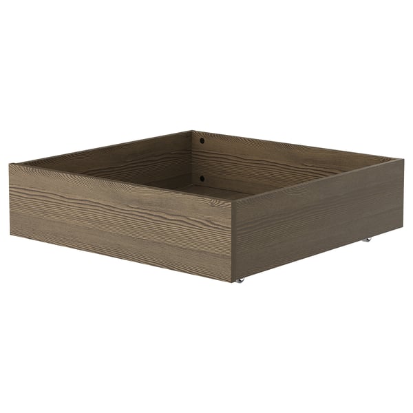 BRUKSVARA Kotak storan katil, coklat, 63x62 cm