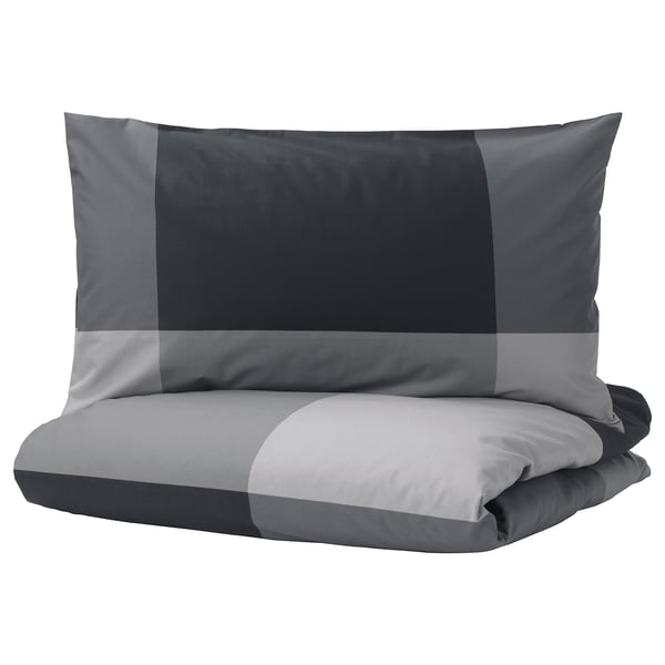 BRUNKRISSLA Sarung duvet dan 2 sarung bantal