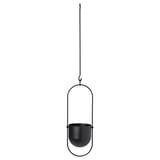 CHILISTRÅN Bekas menanam yg digantung, dalam/luar  hitam, 12 cm