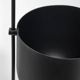 CHILISTRÅN Bekas menanam yg digantung, dalam/luar  hitam, 12 cm