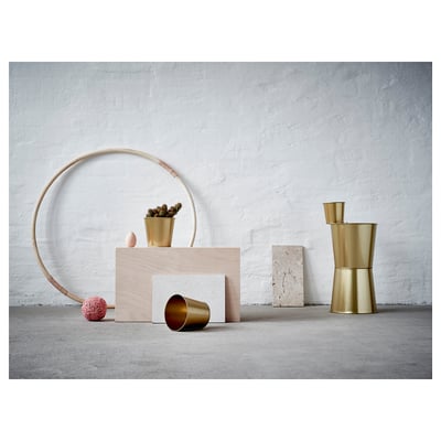 DAIDAI Pasu, warna loyang, 19 cm