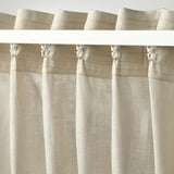 DYTÅG Langsir, 1 pasang, linen/dengan pita tendas, 145x250 cm