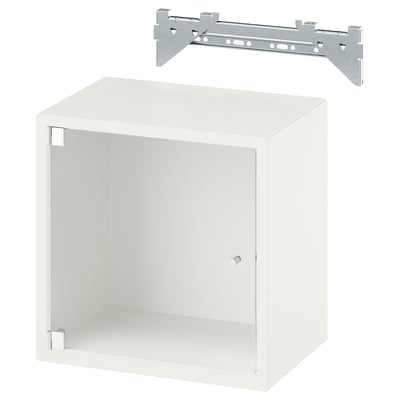 EKET Kabinet dinding berpintu kaca, putih, 35x25x35 cm