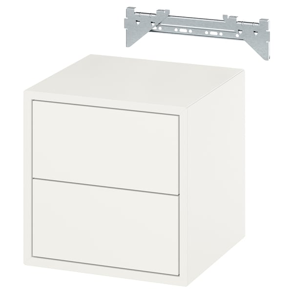 EKET Kabinet dinding dengan 2 laci, putih, 35x35x35 cm