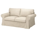 EKTORP Sarung sofa 2 tempat duduk, Kilanda kuning air muda