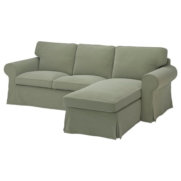 EKTORP Sarung sofa dengan chaise longue