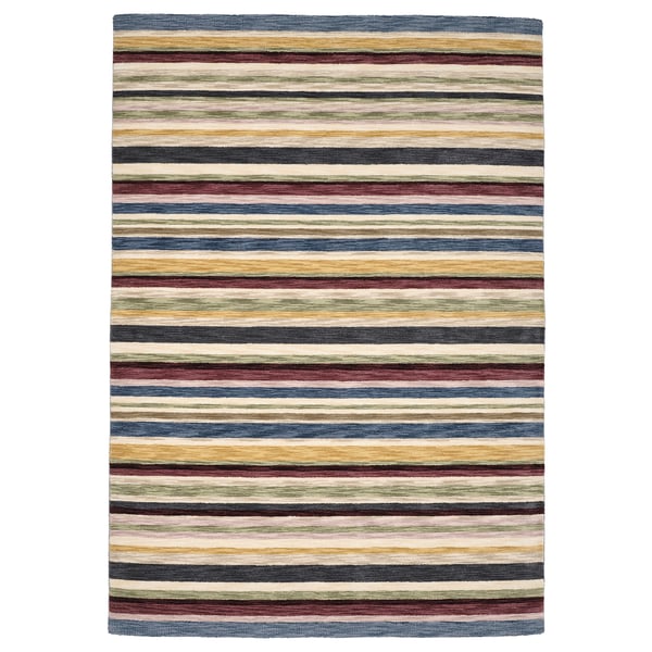 ELLJUSSPÅR Ambal, bulu nipis, pelbagai warna/berjalur buatan tangan, 170x240 cm