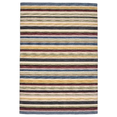 ELLJUSSPÅR Ambal, bulu nipis, pelbagai warna/berjalur buatan tangan, 170x240 cm