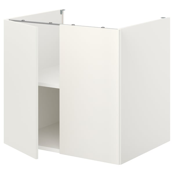 ENHET Kabinet dasar + para-para/pintu, putih, 80x62x75 cm