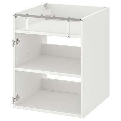 ENHET Kabinet dasar untuk hob, putih, 60x60x75 cm